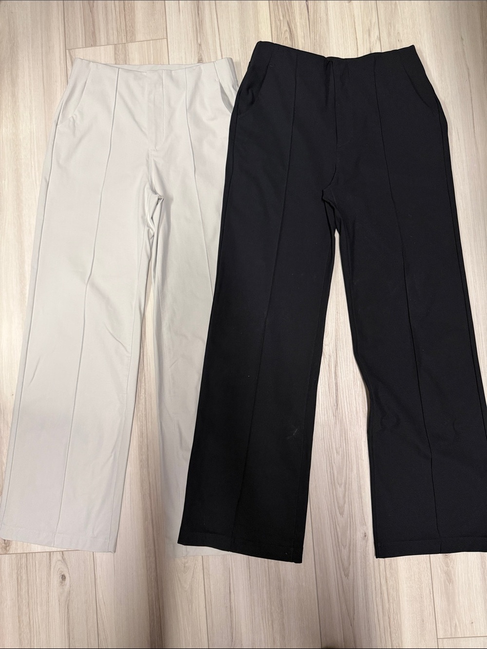 Vuori Meta Wide Leg Women's Pants - Black & Beige